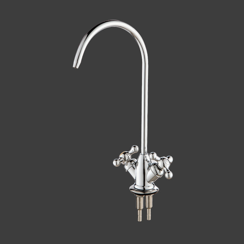 Modern Style Kitchen Faucet Gooseneck Stainless Steel Knob Handle Kitchen Faucet