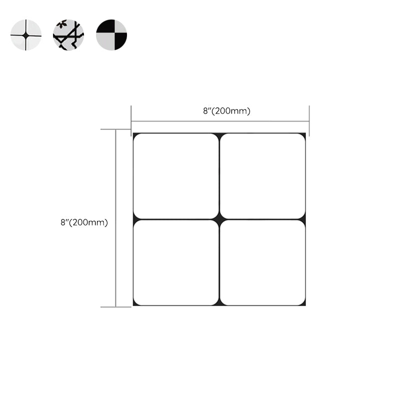Square Peel and Stick Backsplash Tile PVC Peel and Stick Tile for Kitchen