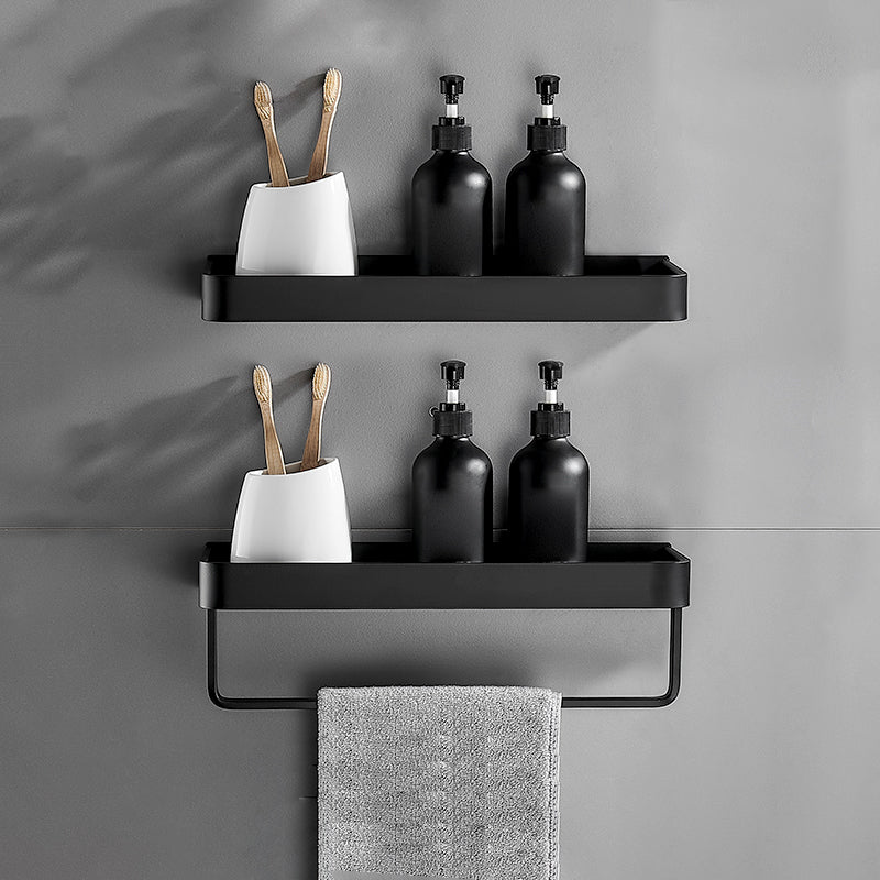 Matte Black Bathroom Set Modern 1/2 - Piece Anti-rust Bath Shelf
