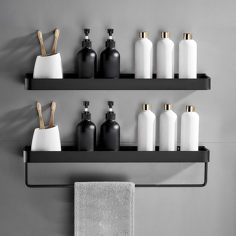 Matte Black Bathroom Set Modern 1/2 - Piece Anti-rust Bath Shelf