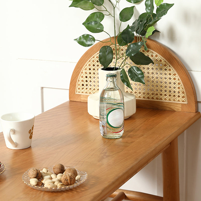 Modern Solid Wood Bar Dining Table Ellipse Bar Table for Kitchen