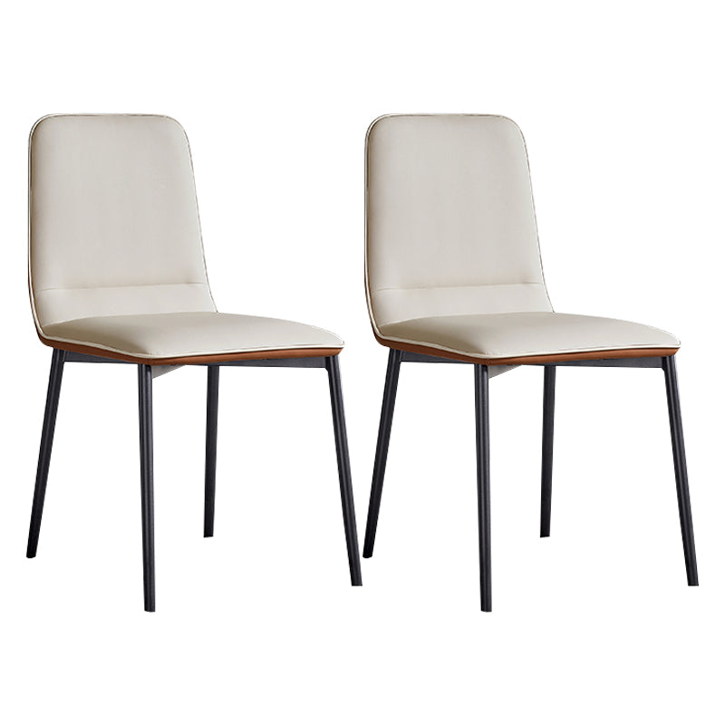 White Stone Dinette Set with Black Legs 1/2/5/7 Pieces Modern Dining Table Set