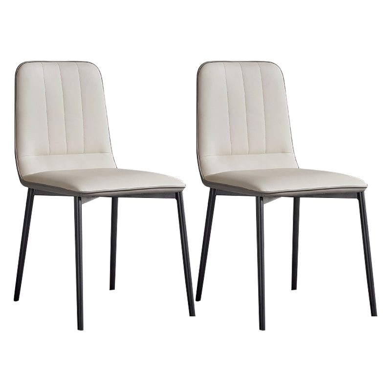 White Stone Dinette Set with Black Legs 1/2/5/7 Pieces Modern Dining Table Set