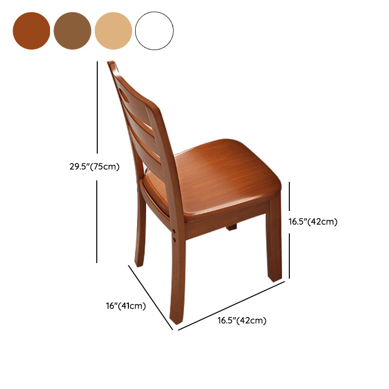 Modern Standard Height Furniture 7 Pcs Solid Wood Rectangle Dinette Table with Chair