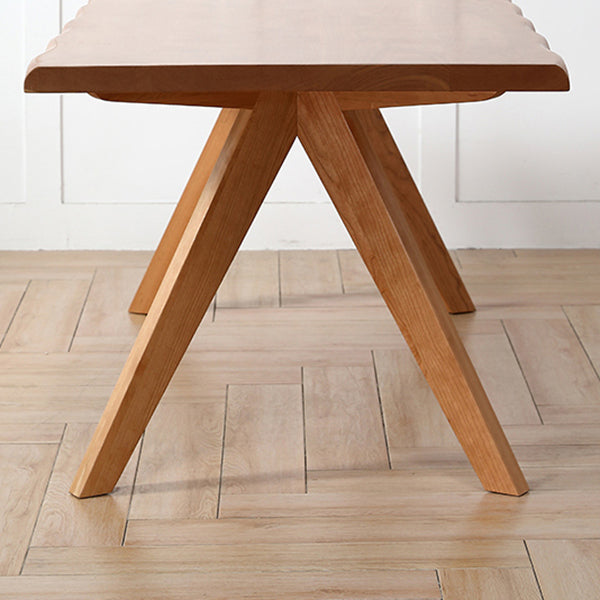 Modern Style Furniture 5/7 Pcs Rectangle Solid Wood Dinette Table with Dining Chair