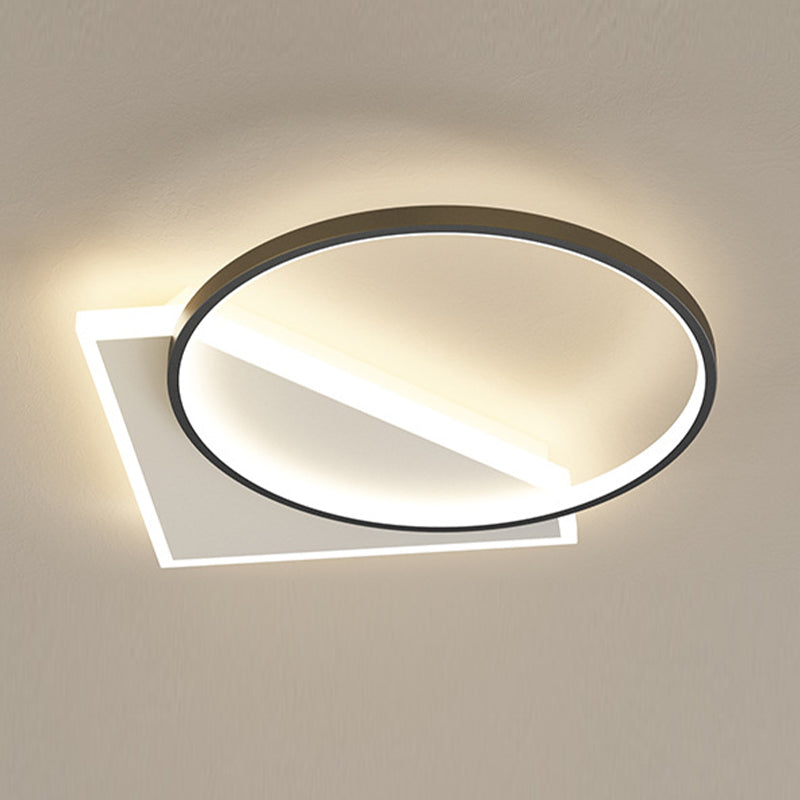 LED Ceiling Light Modern Ceiling Mount Light with Acrylic Shade for Bedroom