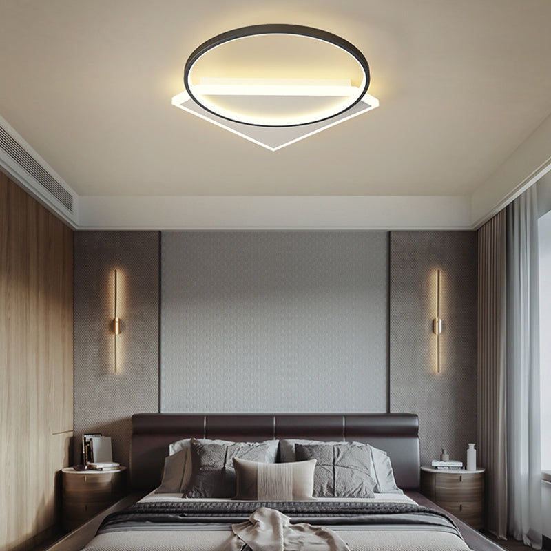 LED Ceiling Light Modern Ceiling Mount Light with Acrylic Shade for Bedroom