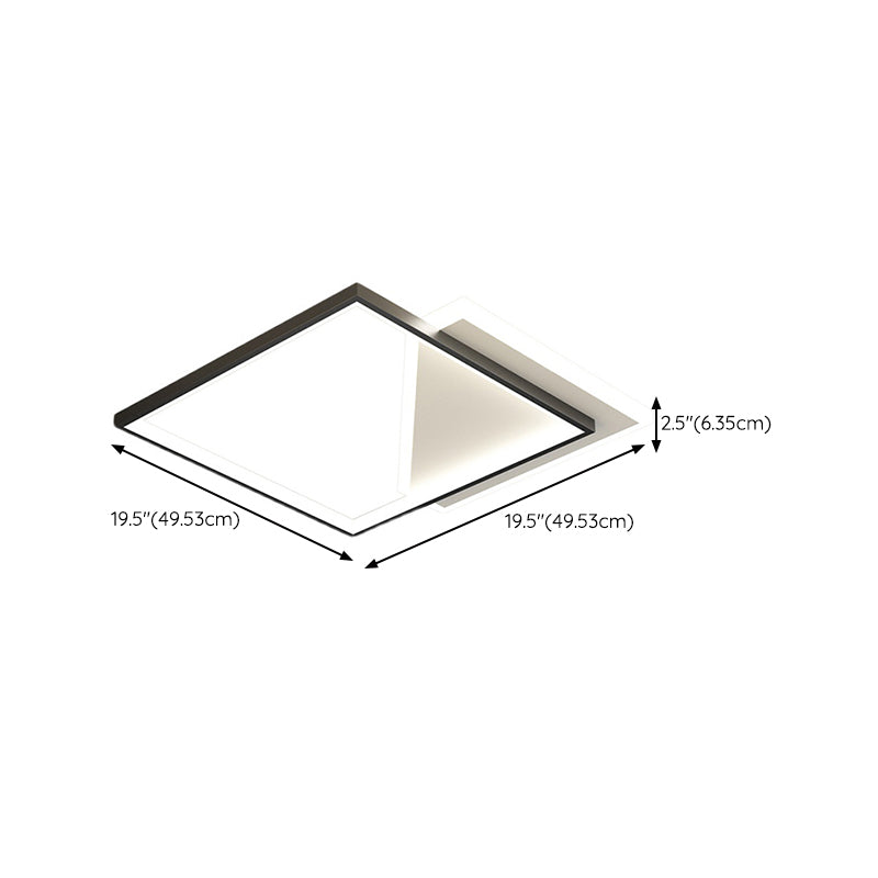 LED Ceiling Light Modern Ceiling Mount Light with Acrylic Shade for Bedroom