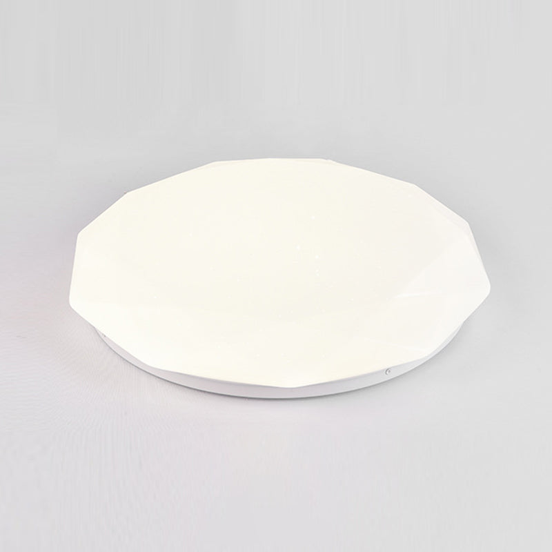 White LED Ceiling Light Modern Ceiling Mount Light with Acrylic Shade for Balcony