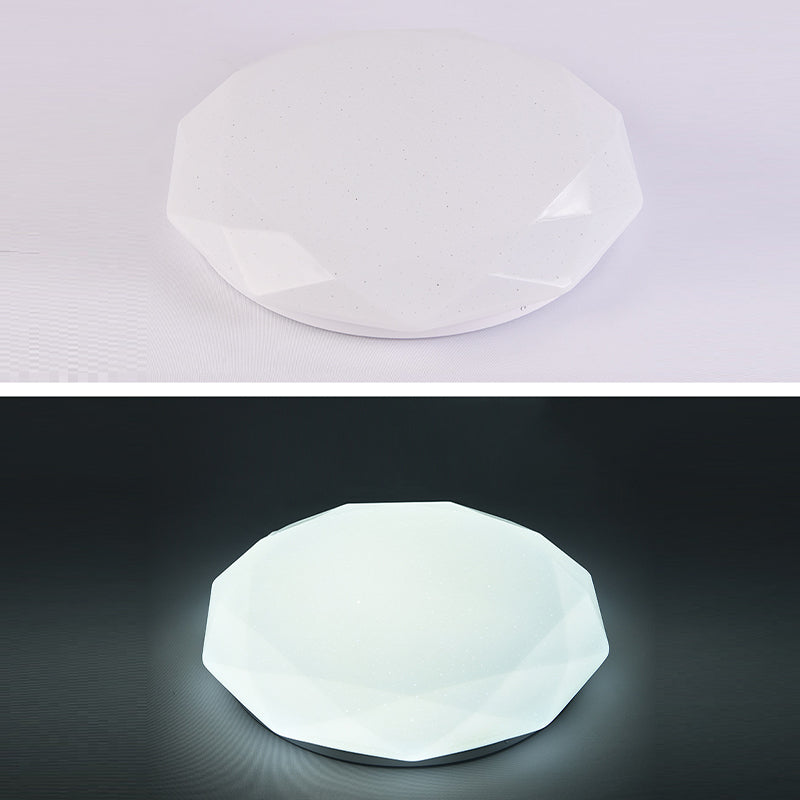 White LED Ceiling Light Modern Ceiling Mount Light with Acrylic Shade for Balcony