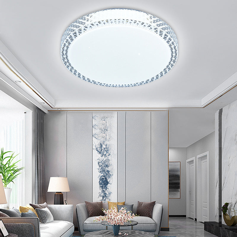 Modern Ceiling Light LED Ceiling Mount Light with Acrylic Shade for Living Room