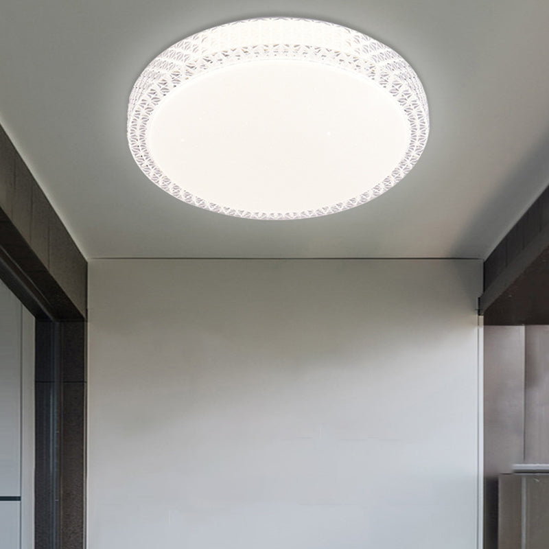 Modern Ceiling Light LED Ceiling Mount Light with Acrylic Shade for Living Room
