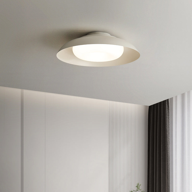 Contemporary Metallic LED Ceiling Light Simple Flush Mount Light Fixture for Bedroom
