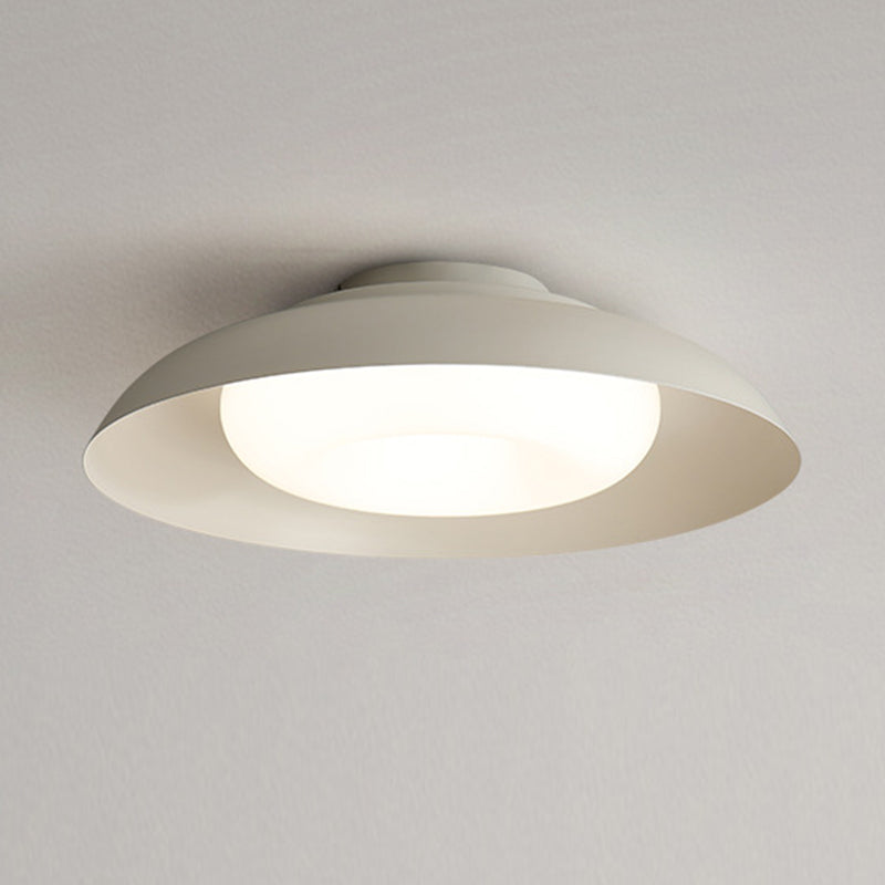 Contemporary Metallic LED Ceiling Light Simple Flush Mount Light Fixture for Bedroom