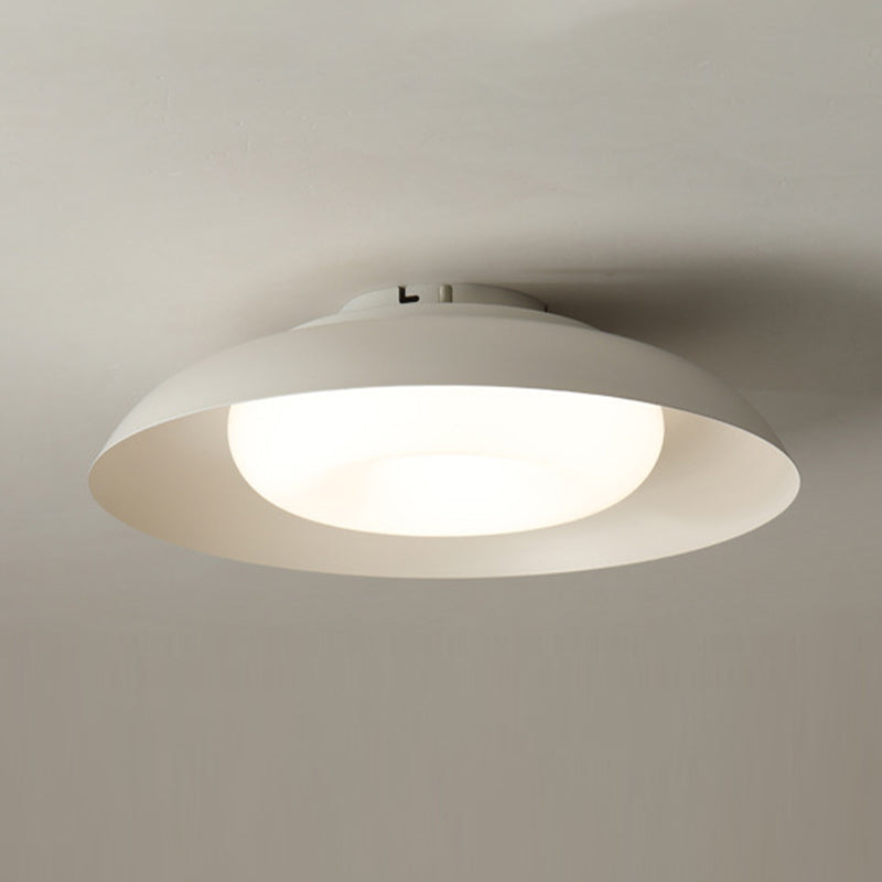 Contemporary Metallic LED Ceiling Light Simple Flush Mount Light Fixture for Bedroom