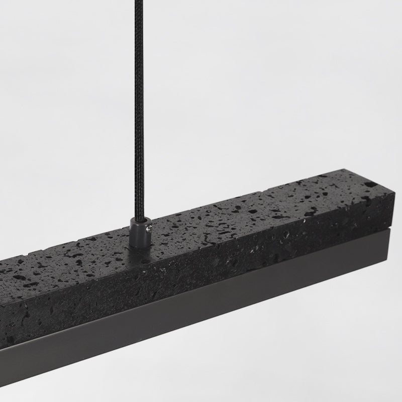 Contemporary Hanging Light Linear Stone Island Light Fixture for Dining Room