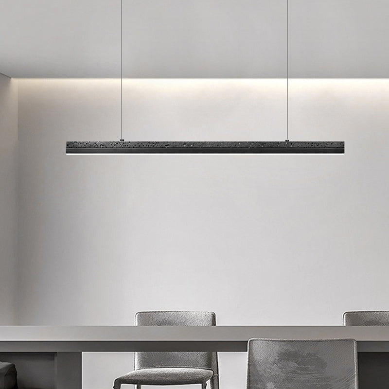 Contemporary Hanging Light Linear Stone Island Light Fixture for Dining Room