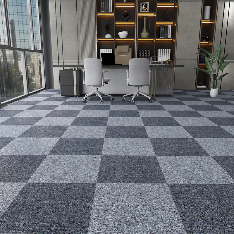 Modern Carpet Floor Tile Level Loop Adhesive Tabs Fire Resistant Carpet Tiles