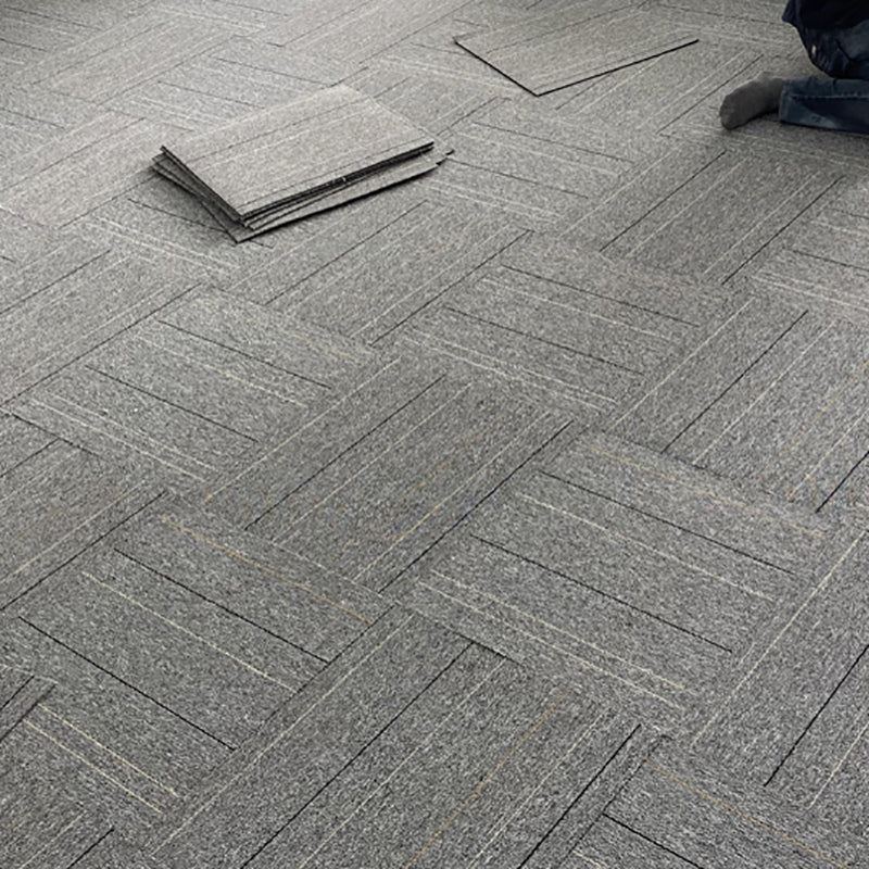 Modern Carpet Floor Tile Level Loop Adhesive Tabs Fire Resistant Carpet Tiles