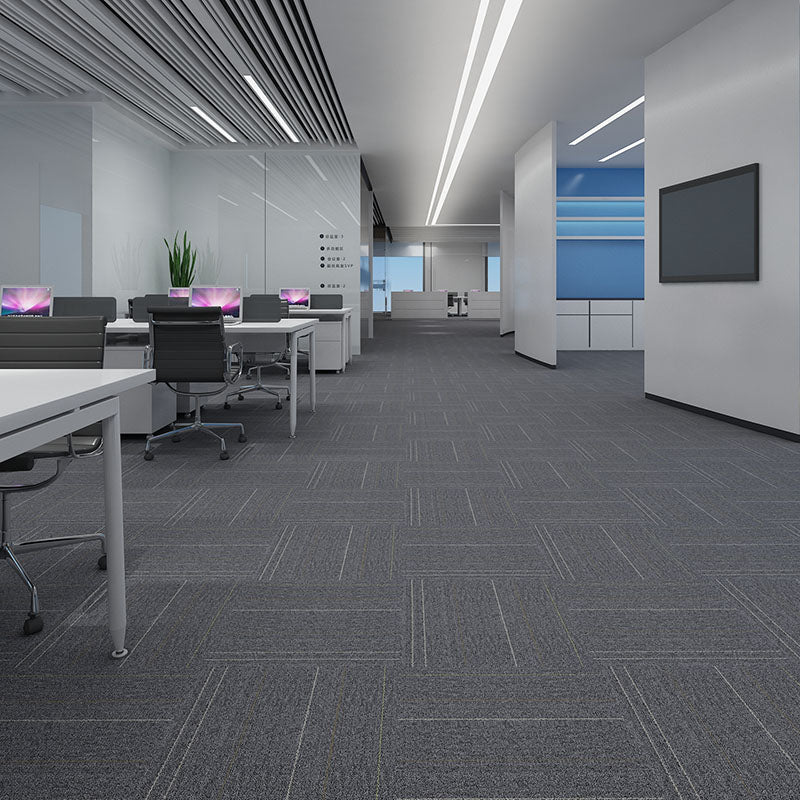 Modern Carpet Tiles Level Loop Fade Resistant Glue Down Carpet Tile