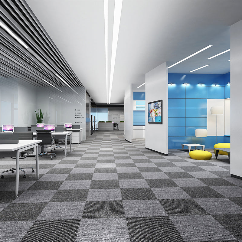 Modern Carpet Tiles Level Loop Fade Resistant Glue Down Carpet Tile