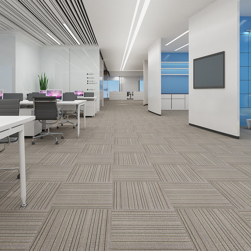 Modern Carpet Tiles Level Loop Fade Resistant Glue Down Carpet Tile