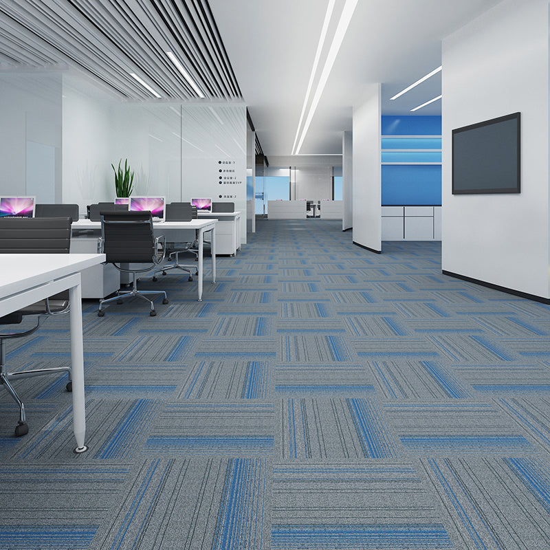 Modern Carpet Tiles Level Loop Fade Resistant Glue Down Carpet Tile
