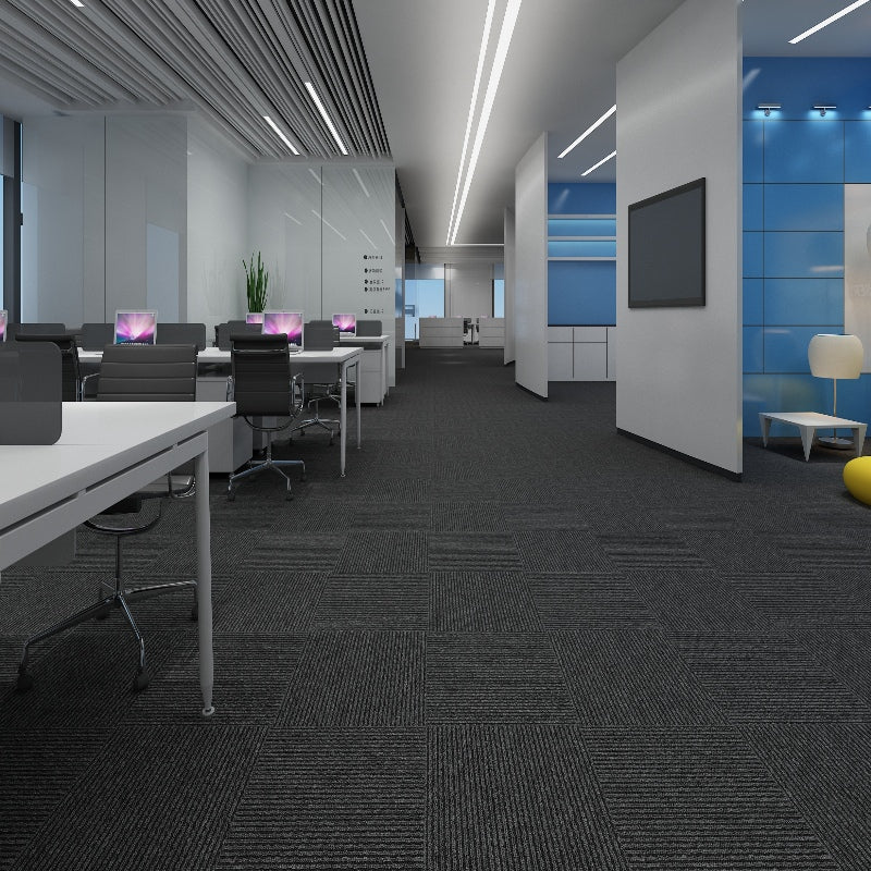 Modern Carpet Tiles Level Loop Fade Resistant Glue Down Carpet Tile