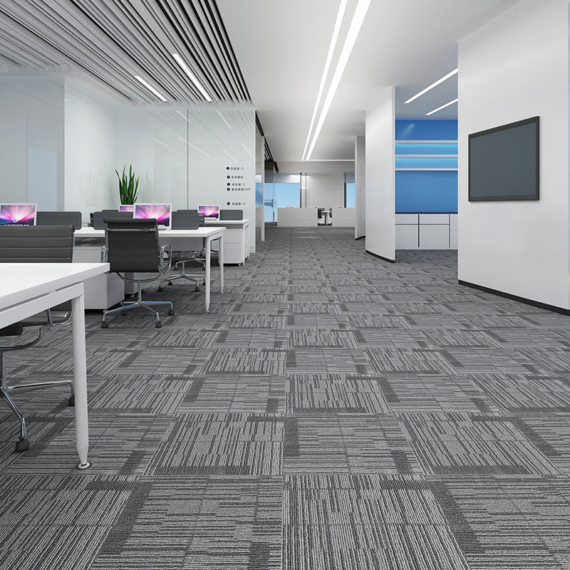 Modern Carpet Tiles Level Loop Fade Resistant Glue Down Carpet Tile