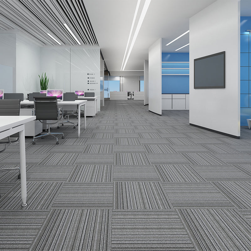 Modern Carpet Tiles Level Loop Fade Resistant Glue Down Carpet Tile