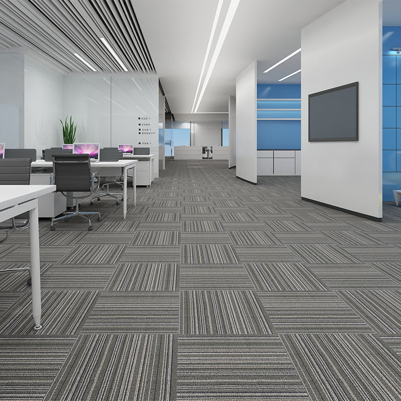 Modern Carpet Tiles Level Loop Fade Resistant Glue Down Carpet Tile