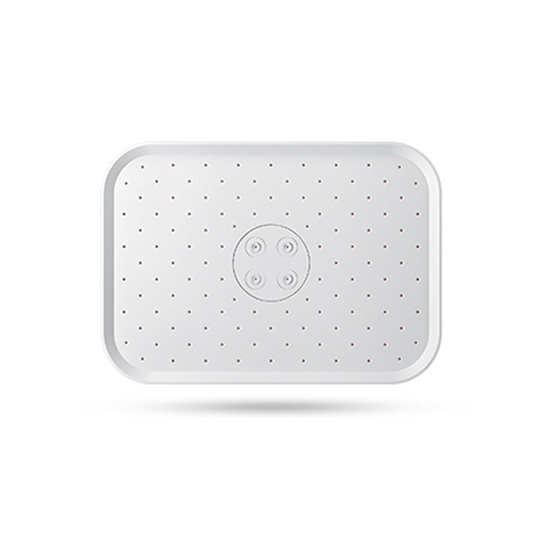 Metal Shower Head Combo Modern Square Fixed Shower Head for Bathroom