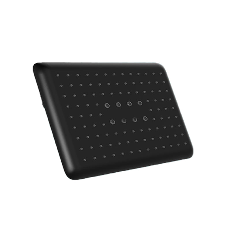 Metal Shower Head Combo Modern Square Fixed Shower Head for Bathroom