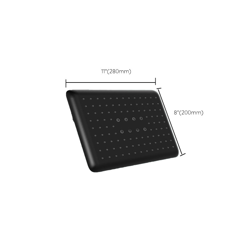 Metal Shower Head Combo Modern Square Fixed Shower Head for Bathroom