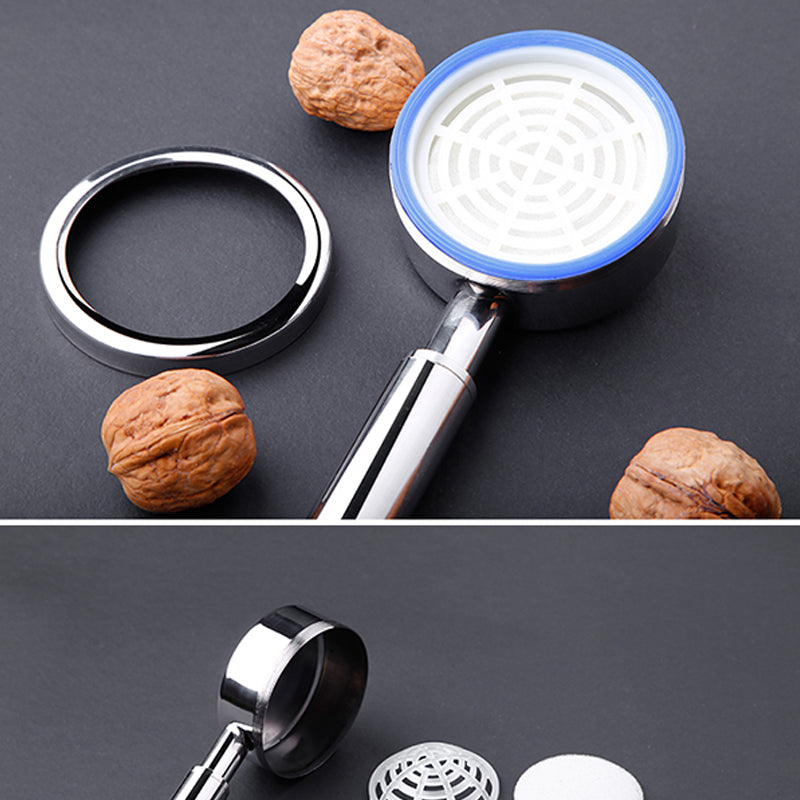 Modern Stainless Steel Hand Shower Water Filtration Round Showerhead