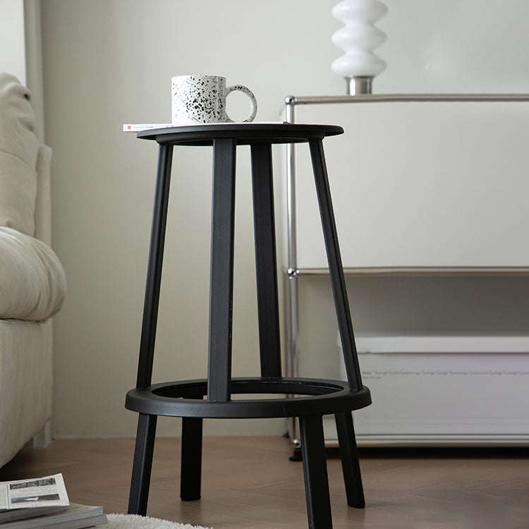 Contemporary Metal Legs Bar Stools Indoor Backless Bar Stool