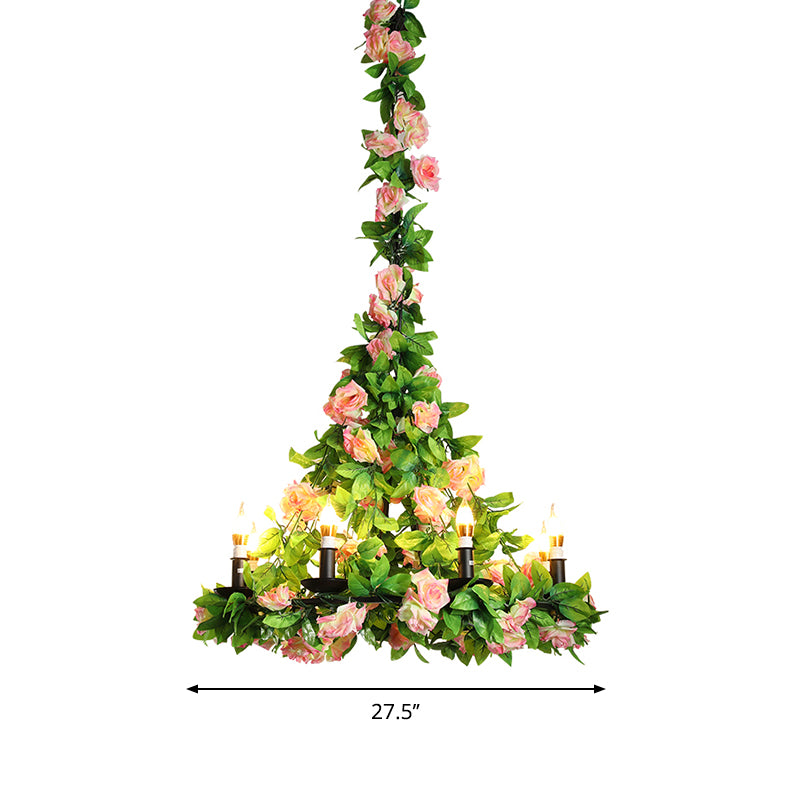 Green 8 Bulbes LAMPE DE CHANDELER