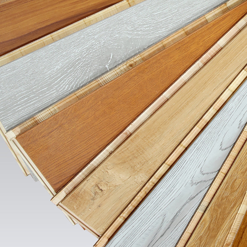 Traditional Wood Floor Planks Click Lock Wire Brushed Trim Piece