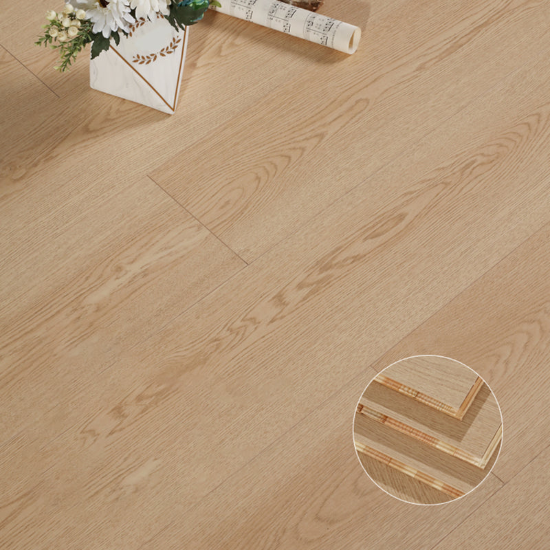 Traditional Wood Floor Planks Click Lock Wire Brushed Trim Piece