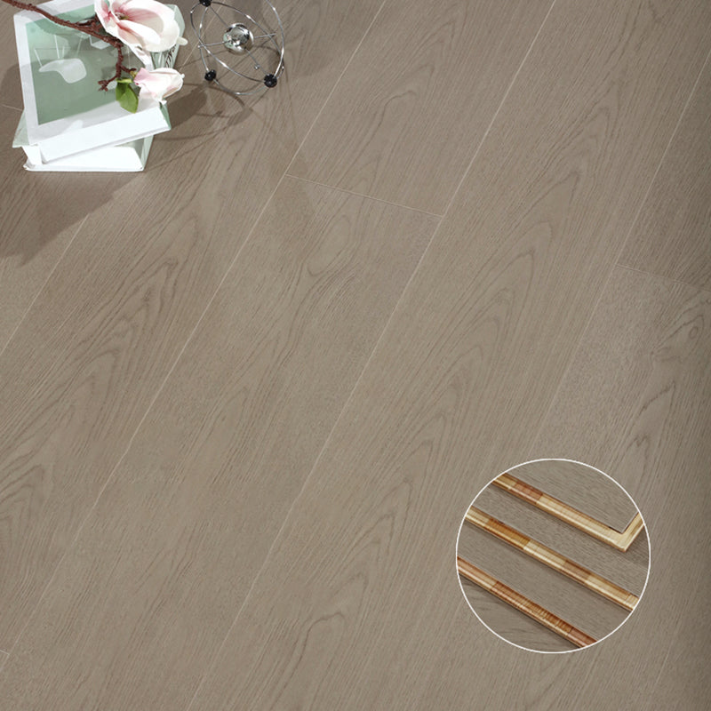 Traditional Wood Floor Planks Click Lock Wire Brushed Trim Piece