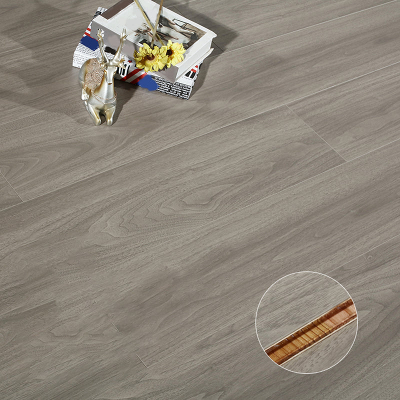 Traditional Wood Floor Planks Click Lock Wire Brushed Trim Piece