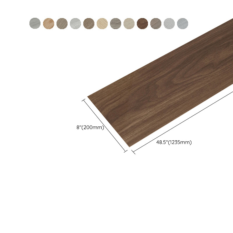 Traditional Wood Floor Planks Click Lock Wire Brushed Trim Piece