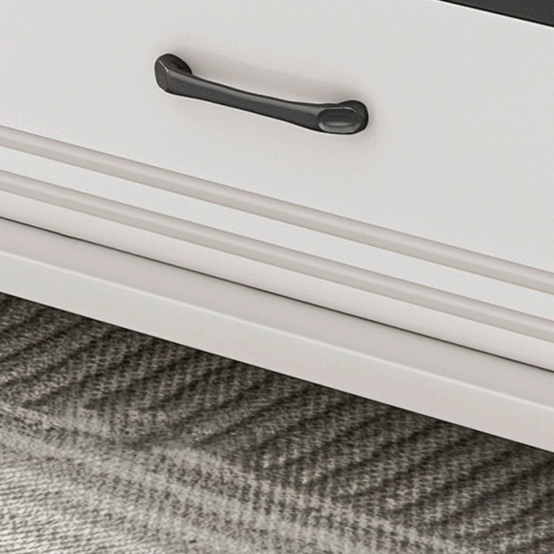 4 Legs Coffee Table Rectangle Single Stone Cocktail Table with Storage