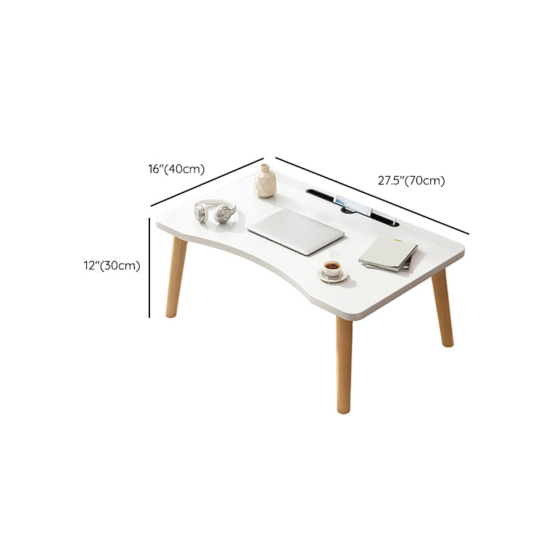 Wood Rectangle Coffee Table 4 Legs Coffee Table with Storage