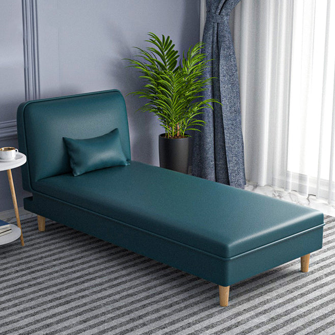 Modern 3-Position Armless Chaise Lounge Couch Fabric/Faux Leather Chaise