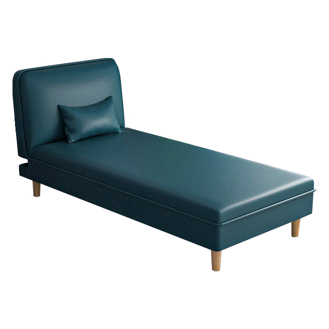 Modern 3-Position Armless Chaise Lounge Couch Fabric/Faux Leather Chaise