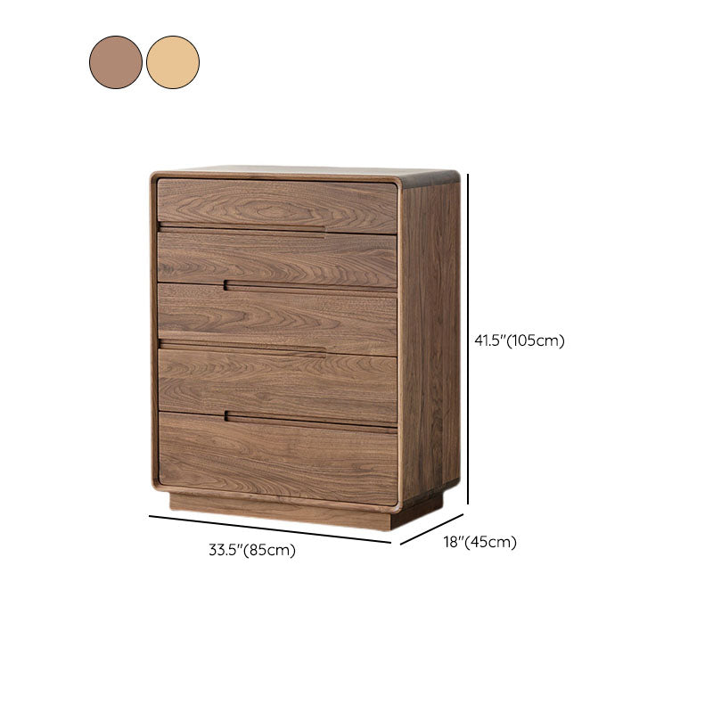 Modern Storage Chest Solid Wood Storage Chest Dresser with 5 Drawers