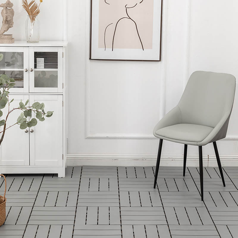 Modern Wood Decking Tiles Solid Color Interlocking Patio Flooring Tiles