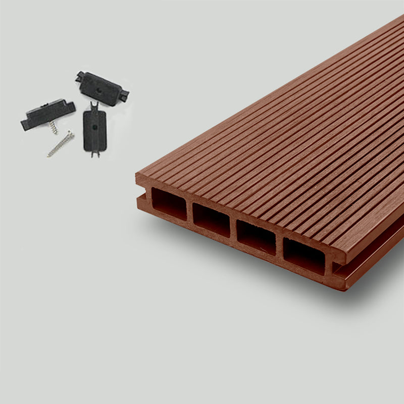 Nailed Decking Tiles Composite 118" x 5.5" Deck Tile Kit Outdoor Patio