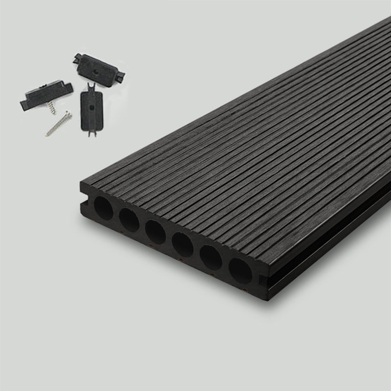 Nailed Decking Tiles Composite 118" x 5.5" Deck Tile Kit Outdoor Patio